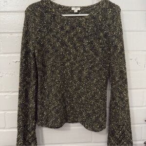 Fall Sweater J Jill Sweater Pullover Long Sleeve Green Outfits Top Size Small